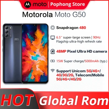 Глобальная ПЗУ Lenovo Motorola Moto G50 5G Snapdragon 4350 Восьмиядерный 8 ГБ ОЗУ 128 ГБ ПЗУ 5000 мАч Аккумулятор 6,5 