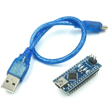 atmega328 mini для версии Nano FT232RL импортные чипы поддерживают win7 Win8 для arduino с USB-кабелем