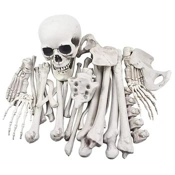 28 Предметов декора для людей на Хэллоуин, пластиковые кости, Абс-присоски, Дом с Привидениями
