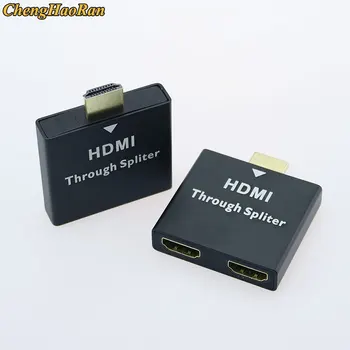 ChengHaoRan HDMI Male To Dual HDMI Female 1-2-Полосный Адаптер-Разветвитель Для HD TV Hot DH для Xbox Blueray DVD-плееров PS3