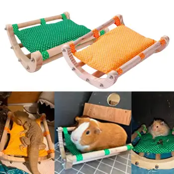 Уютная кровать-шейкер с белкой, креативный гамак для хомяка, устойчивый к укусам, Нелипкая шерсть, диван-кровать для мелких животных