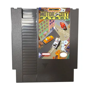 Игровой картридж Motor-city-patrol с 72 контактами для 8-разрядных игровых консолей NES NTSC и PAl