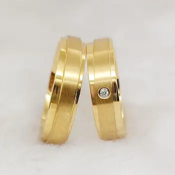 Уникальный набор обручальных колец для пар в западном стиле для мужчин и женщин, модные дизайнерские украшения из нержавеющей стали, кольцо для влюбленных